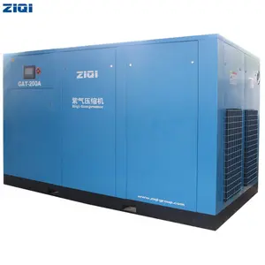 Flexibility direct drive 200 kw 7 bar two stage air compressors with screw air-end for industry