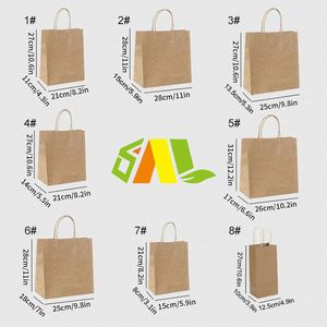 Bolsas de Papel Kraft de Diseño Elegante y Ecológicas a Precios Competitivos con Logotipo Colorido - Product Image 3