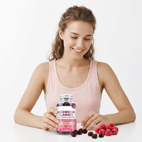 Gummies au Safran, Reishi et GABA pour le Soulagement du Stress et le Soutien du Sommeil, Complément Herbal Végétalien pour le Cerveau, Antioxydant, Stimulant Immunitaire, 60 Comprimés