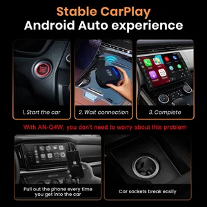 MMB Carplay Portabel Android Nirkabel Plug And Play Universal Wireless Adapter Android Auto Carplay Ai Kotak Bermain Mobil Multimedia