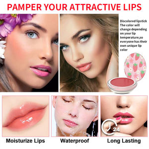 <span class=keywords><strong>Baume</strong></span> à lèvres teinté à la saveur de fraise rose personnalisable écologique et durable hydratant sommeil <span class=keywords><strong>Smacker</strong></span> classique abordable - Product Image 4