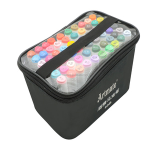 ปากกาเมจิกหัวคู่ Artmate สำหรับมืออาชีพ <span class=keywords><strong>หมึก</strong></span>แอลกอฮอล์ 60 สี ปกป้องสิ่งแวดล้อม แบบสองด้าน - Product Image 1