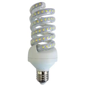 Bombilla LED E27 18W, diseño espiral, eficiencia energética, hasta 25,000 horas de vida útil, ideal para iluminación doméstica - Product Image 1