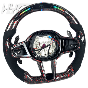 Volante Personalizado de Fibra de Carbono con LED y Cuero para BMW G05 G20 G30 X1 X3 X4 X5 X6 <span class=keywords><strong>F91</strong></span> F92 F49 F25 F15 F16 F85 M2 M3 M4 - Product Image 3