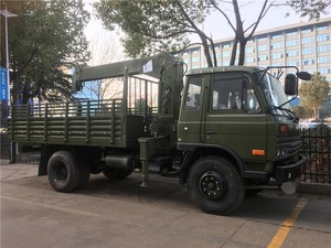 Camión grúa montado en camión de color verde sólido Dongfeng usado 4x2 - Product Image 4