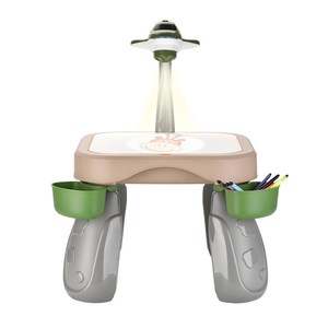 Tableau de dessin en plastique multi-activités pour enfants avec projecteur et blocs de construction - Product Image 1