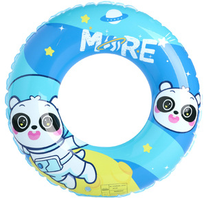 Xiaolu Cartoon Kids Swimming Ring Blue Panda Design <b>Inflatable</b> <b>Pool</b> <b>Float</b> For Children Toddler Use PVC Material - Product Image 5