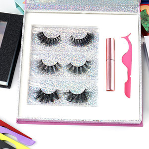 Nouvelles extensions de <span class=keywords><strong>cils</strong></span> <span class=keywords><strong>magnétiques</strong></span> Qingdao, kit de 5 paires, avec eye-liner magnétique en vison - Product Image 4