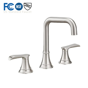Robinets de <span class=keywords><strong>lavabo</strong></span> à <span class=keywords><strong>3</strong></span> voies haut de gamme UPC US Standard pour <span class=keywords><strong>robinet</strong></span> de <span class=keywords><strong>lavabo</strong></span> à trois <span class=keywords><strong>trous</strong></span> usine <span class=keywords><strong>3</strong></span> <span class=keywords><strong>trous</strong></span> 4-8 pouces <span class=keywords><strong>robinet</strong></span> de salle de bain en cuivre - Product Image 1