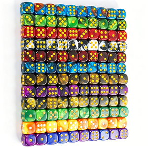 Ensemble de dés miniatures personnalisés avec logo 12 mm |   Dés à six faces gravés avec coins arrondis, taille standard pour les jeux de rô<span class=keywords><strong>le</strong></span> et de société, en vrac pour la promotion - Product Image 1