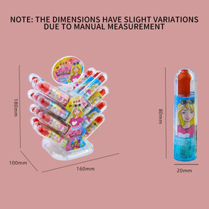Sucette en forme de rouge à lèvres éclairant, scintillante, au <span class=keywords><strong>sucre</strong></span> roux, saveur fruitée, bonbon jouet, vente en gros de bonbons aux fruits - Product Image 4