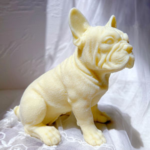 בעלי החיים סויה שעווה צרפתית בולדוג נר תבניות גור מאהב בית תפאורה מתנה Frenchie כלב נר סיליקון עובש - Product Image 5