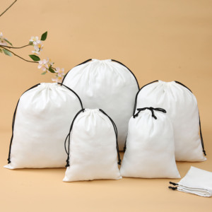 Sac à chaussures en toile écologique personnalisé avec cordon de serrage, imperméable, pour le sport et la gym, vente en gros, MOQ 200 pièces, échantillon en 3-5 jours - Product Image 2