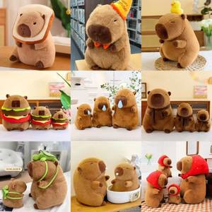 All'ingrosso 8 pollici capibara peluche carino taglie Multiple capibara stili di animali di pezza giocattolo creativo 8 pollici capibara peluche - Product Image 2