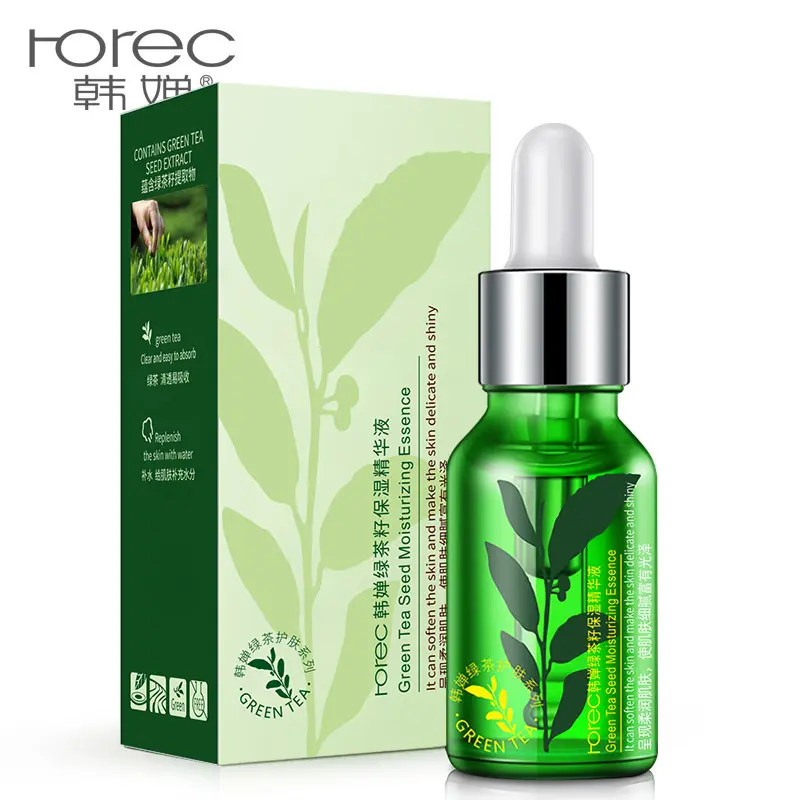 wholesale ROREC nourishing moisturizing green tea extract beauty essence liquid