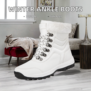 Fashion Casual <b>Winter</b> <b>Ankle</b> <b>Boots</b> Warm Snow <b>Boots</b> Anti-Slip Plush Lining Hard-Wearing Rubber XYH 2308200 Custom Logo Newest - Product Image 2