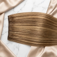 Cheveux humains brésiliens Remy vierges bruts à cuticules alignées, double trame machine, pour fournisseurs de cheveux en gros, extensions à coudre ondulées
