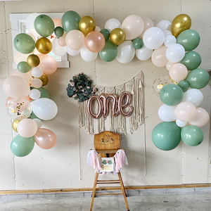 Kit d'<span class=keywords><strong>arche</strong></span> de guirlande de ballons <span class=keywords><strong>Eucalyptus</strong></span> Or Sauge Olive Vert Blush Pêche pour la décoration de fête de naissance, de mariage, d'anniversaire - Product Image 5