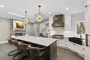 Dalle de comptoir Koris HW6813-1 3660*760 12 mm d'épaisseur, motif marbre noir, plaque en acrylique à surface solide pour comptoir de cuisine - Product Image 3