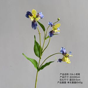 H-750 fleur artificielle EVA Matiral <span class=keywords><strong>Iris</strong></span> orchidée Alice maison modèle chambre mariage centre commercial fenêtre décoration fleur - Product Image 4