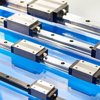 Rail de guidage linéaire en acier inoxydable MGN9 300 mm, blocs de glissière MGN9H, composants en plastique - 6 mois