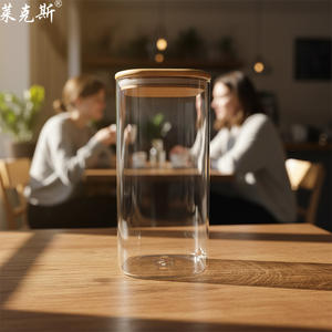 Recipiente grande para alimentos con tapa <span class=keywords><strong>de</strong></span> bambú, hermético, a prueba <span class=keywords><strong>de</strong></span> fugas, apto para cocina, al vacío, cuadrado, para conservar alimentos en casa - Product Image 3