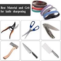Kit de bande abrasive multicolore 3/4 "X 12" pour aiguiser les couteaux de rechange Ken Onion Edition