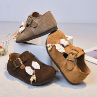 Chaussures pour enfants, nouvelle collection printemps, cuir mat unisexe, fermeture Velcro, semelle antidérapante