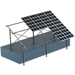 Sistema de Montaje en Suelo para Paneles Solares de Alta Precisión, Personalizado por <span class=keywords><strong>YUNES</strong></span> OEM, en Acero al Carbono Q235, Galvanizado, Modelo GP-3C, Resistente a Vientos de 60m/s - Product Image 1