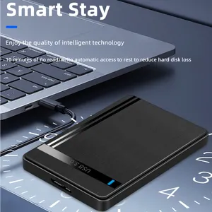 TISHRIC HDD Case SATA a USB3.0 HDD Enclosure 2,5 pulgadas Disco duro Case Support 6Gbps Mobile External HDD Case para PC Laptop