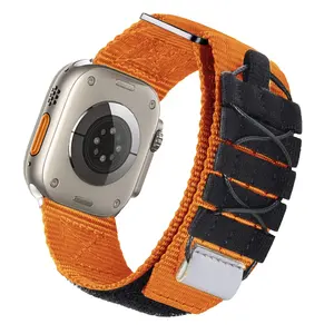 Correa Táctica Tejida CAOWTAN para <span class=keywords><strong>iWatch</strong></span> Series 8 7 6 5 3 para Apple Watch Ultra Band 49mm 45mm 41mm 40mm 38mm Correa Deportiva de Nailon - Product Image 1
