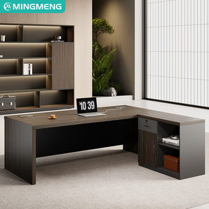 โต๊ะคอมพิวเตอร์ปรับแต่งได้ ทนทาน เหมาะสำหรับผู้จัดการและหัวหน้างาน เฟอร์นิเจอร์สำนักงานสไตล์หรูหราเบาๆ โต๊ะและเก้าอี้สำนักงาน - Product Image 6