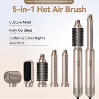Cepillo de Aire Caliente 5 en 1, Rizador Automático de Aire, Secador de Pelo con Iones Negativos, Plancha de Pelo, Voluminizador, Efecto Coanda, Herramienta de Peinado Profesional