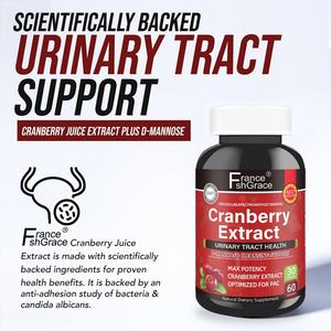 Complément d'extrait de canneberge de haute qualité pour soutenir la santé des voies urinaires chez les adultes, 60 capsules d'extrait de canneberge - Product Image 6