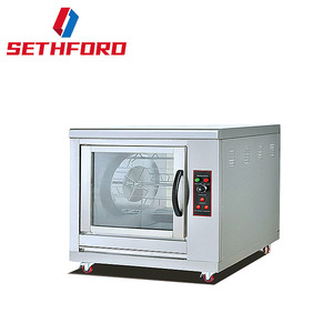 Gran capacidad de doble capa 60 piezas Lista de pollo comercial eléctrico pollo horno rotatorio para la venta - Product Image 2