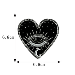 Handmade 3D đính cườm tim mắt các bản vá lỗi Phù Hiệu cho quần áo túi giày mũ trong nhiều phong cách Chất liệu PVC - Product Image 6