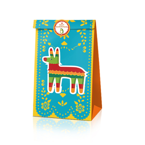 Huancai Mexican <strong>Party</strong> Favors <strong>Bag</strong> 12 PCS Gift Paper <strong>Bags</strong> Goodies Candy Treat <strong>Bag</strong> with <strong>Stickers</strong> for Cinco De Mayo <strong>Party</strong> Supplies - Product Image 4