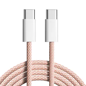 Tipo-C para Tipo-C PD 240W Linha de Carregamento Rápido 1M Telefone Cabos Cabo USB-c Para Celular Kabel Cabo de Dados 60W USB-C Cabo para Iphone15