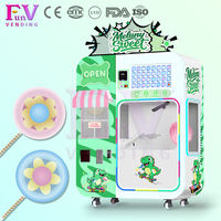 Machine à Vente Automatique de Barbe à Papa FunVending, Écran Tactile, Fonction de Nettoyage Automatique, Options de Paiement Multiples - Meilleures Ventes