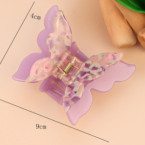 Pinza de Pelo de Acetato de Doble Capa Estilo Francés <span class=keywords><strong>Popular</strong></span> YJL, Pinza de Pelo de Mariposa Personalizada, Exquisita, Romántica y Elegante para Niñas - Product Image 6