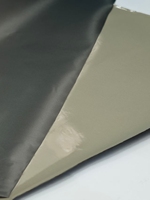 Tissu conducteur noir laminé à chaud en polyester plaqué Cu Ni pour la protection EMI des appareils mobiles et la mise à la terre statique