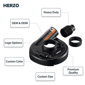 HERZO <span class=keywords><strong>Plastic</strong></span> Stofafzuigkap voor 230mm Elektrische Slijptol 7 inch Stofvrije Slijpmachine - Product Image 2