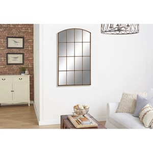 SWT surdimensionné <span class=keywords><strong>noir</strong></span> corps complet dressing fenêtre volet miroir Art déco pour <span class=keywords><strong>salle</strong></span> <span class=keywords><strong>de</strong></span> <span class=keywords><strong>bain</strong></span> support miroir ovale arc maison mur décoratif - Product Image 6