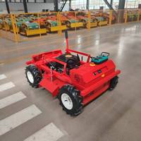 Promotion : Tondeuse à gazon SMT-T600 Premium sur chenilles 45 °   Tondeuse robotisée pour l'agriculture, largeur de coupe de 600 mm