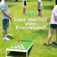 Golf-Schwungtrainer-Set mit aufregenden Chipping- und Chip-Shot-Spielen für Tailgate-Partys, Strand, Garten, Männerhöhle, Eisen und Holz, Rechts-/Linkshänder