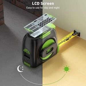 Huepar جديد 2 في 1 ليزر مقياس مسافات 60M + الليزر المدى مكتشف الإلكترونية حاكم الصلب قابل للسحب شريط القياس 5m - Product Image 6