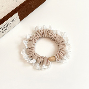 Venta al por mayor encaje elástico crunchies lazos para el cabello para las mujeres Cola de Caballo bandas para el cabello accesorios para el cabello HR1334 - Product Image 6