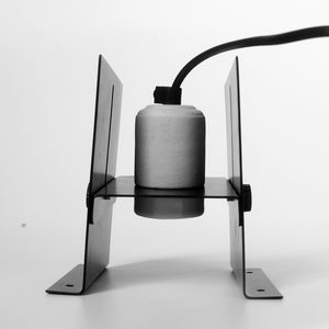 Keramische lampvoet Zwarte reptielenlamphouder H-vormige lampenkap Warmte Huisdierverwarmer Beugel voor amfibieën Huisdierterraria <span class=keywords><strong>Habitat</strong></span> - Product Image 3