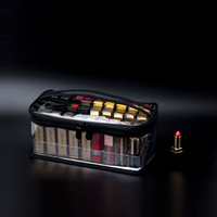 Pochette cosmétique en PVC personnalisée, transparente, pour le maquillage, à usage quotidien, pour vernis à ongles