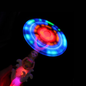 Led Light-Up Electric Fairy Magic Stick xoay Nàng Tiên Cá cối xay gió nhựa đồ chơi - Product Image 3